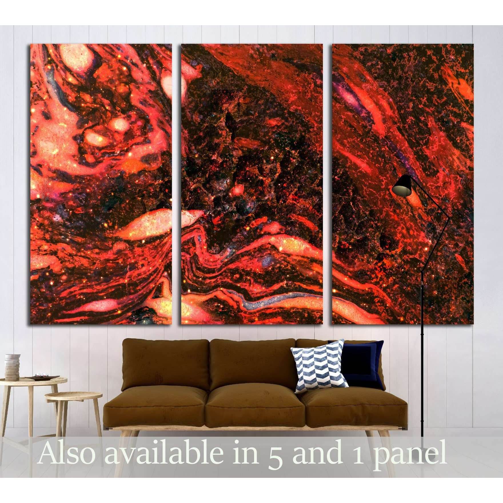 Outlet Hot Lava Acrylic Abstract Painting