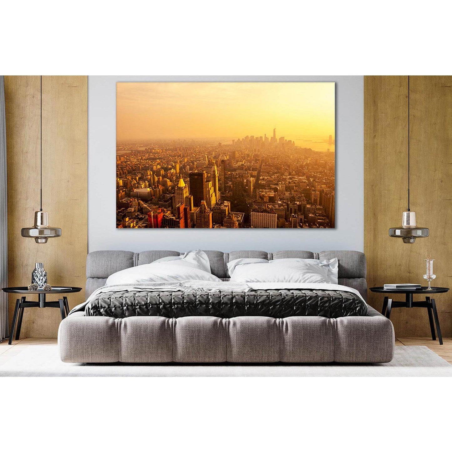 Sunrise USA New York Skyline №SL319 Ready to Hang Canvas PrintCanvas art arrives ready to hang, with hanging accessories included and no additional framing required. Every canvas print is hand-crafted, made on-demand at our workshop and expertly stretched