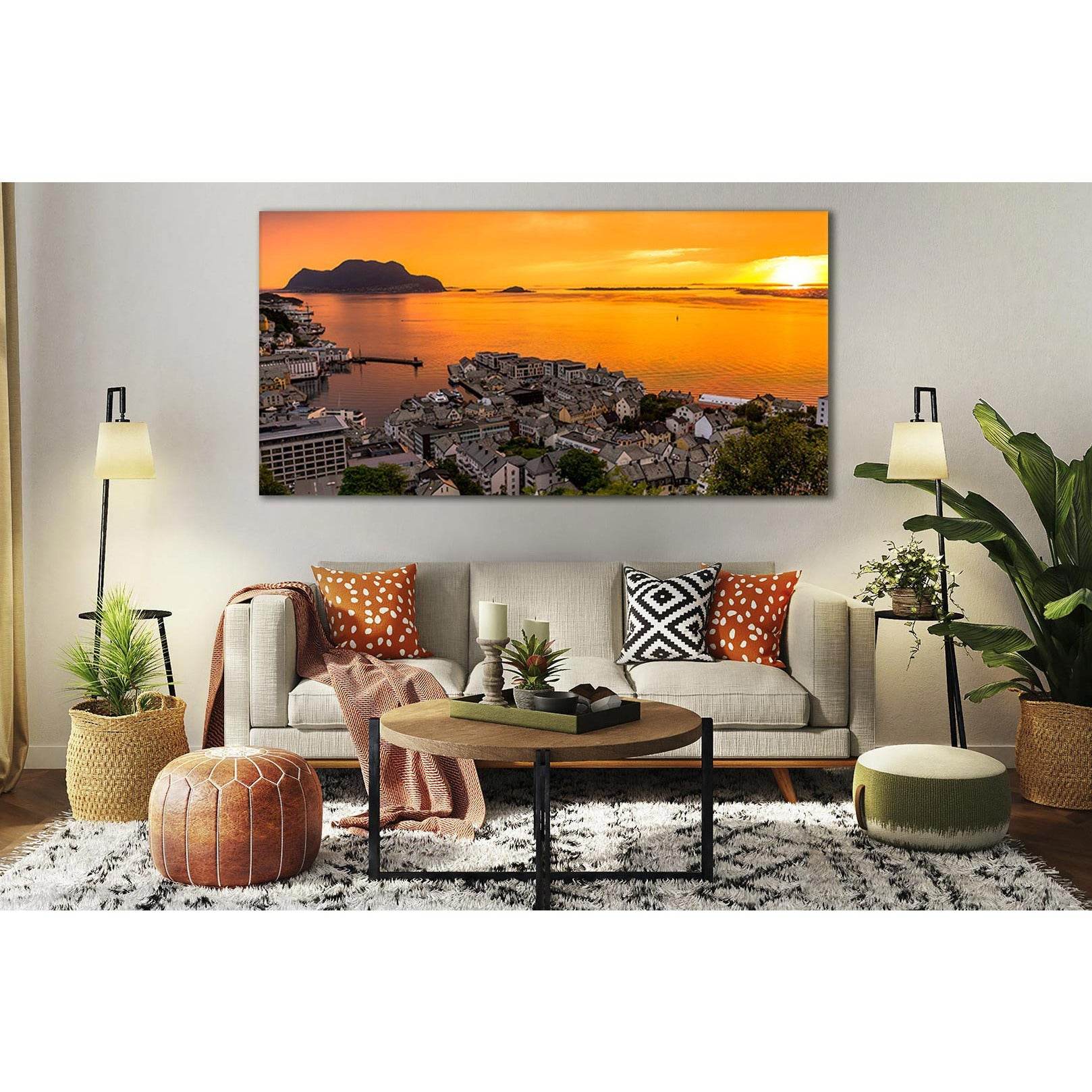 Norway Sunset Evening Coast №SL211 Ready to Hang Canvas PrintCanvas art arrives ready to hang, with hanging accessories included and no additional framing required. Every canvas print is hand-crafted, made on-demand at our workshop and expertly stretched