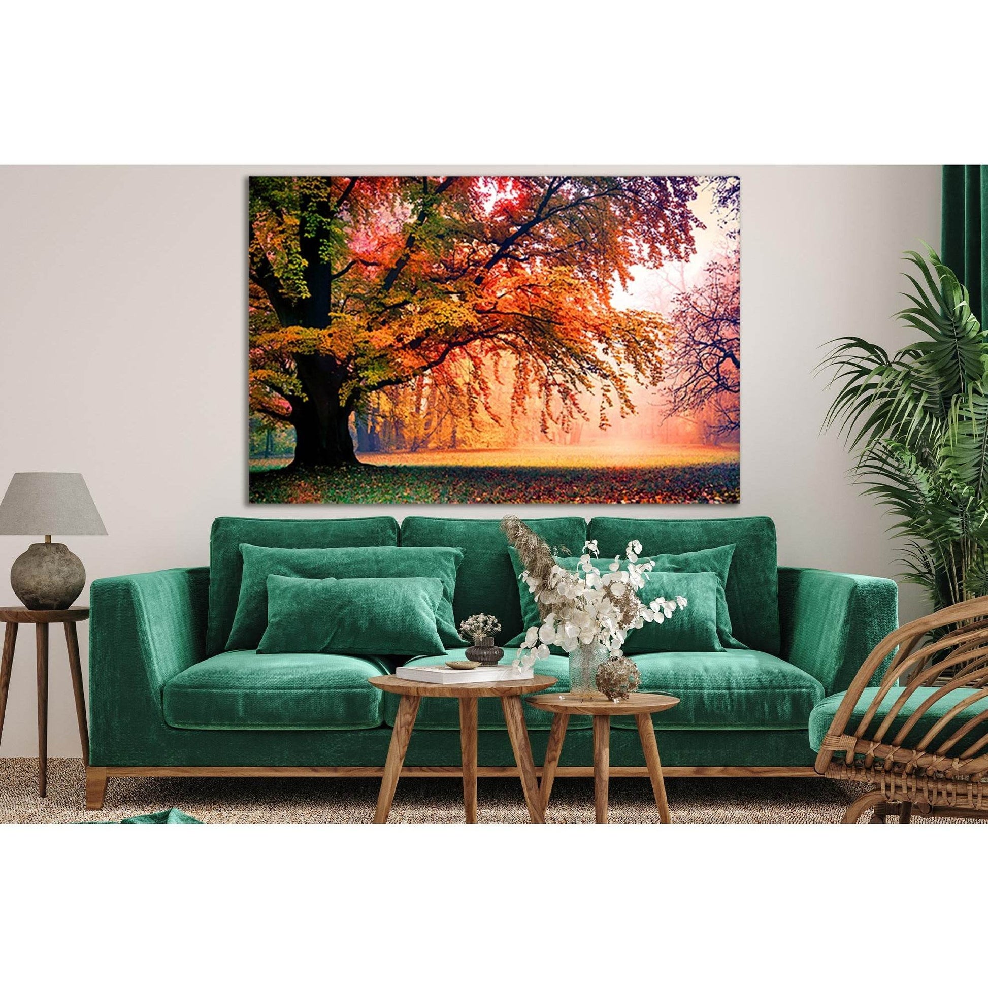 Tree In Misty Autumn Park №SL808 Ready to Hang Canvas PrintCanvas art arrives ready to hang, with hanging accessories included and no additional framing required. Every canvas print is hand-crafted, made on-demand at our workshop and expertly stretched ar