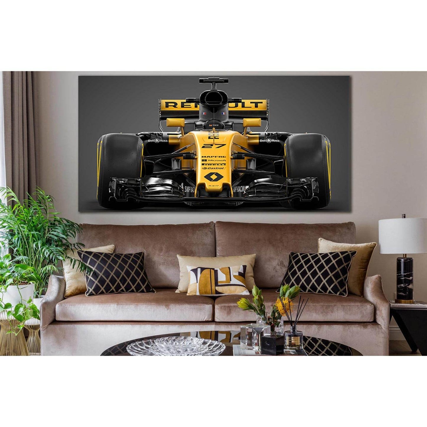 Formula 1 Race Car №SL927 Ready to Hang Canvas PrintCanvas art arrives ready to hang, with hanging accessories included and no additional framing required. Every canvas print is hand-crafted, made on-demand at our workshop and expertly stretched around 10