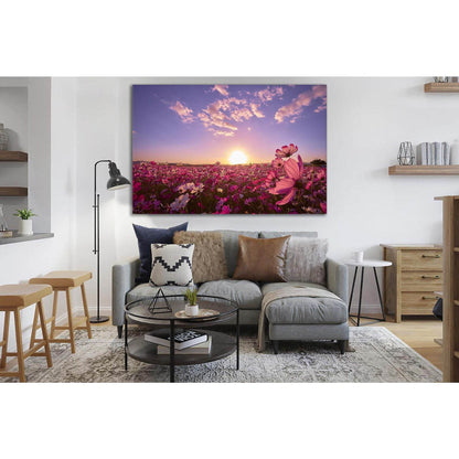 Flower Field At Sunrise №SL295 Ready to Hang Canvas PrintCanvas art arrives ready to hang, with hanging accessories included and no additional framing required. Every canvas print is hand-crafted, made on-demand at our workshop and expertly stretched arou