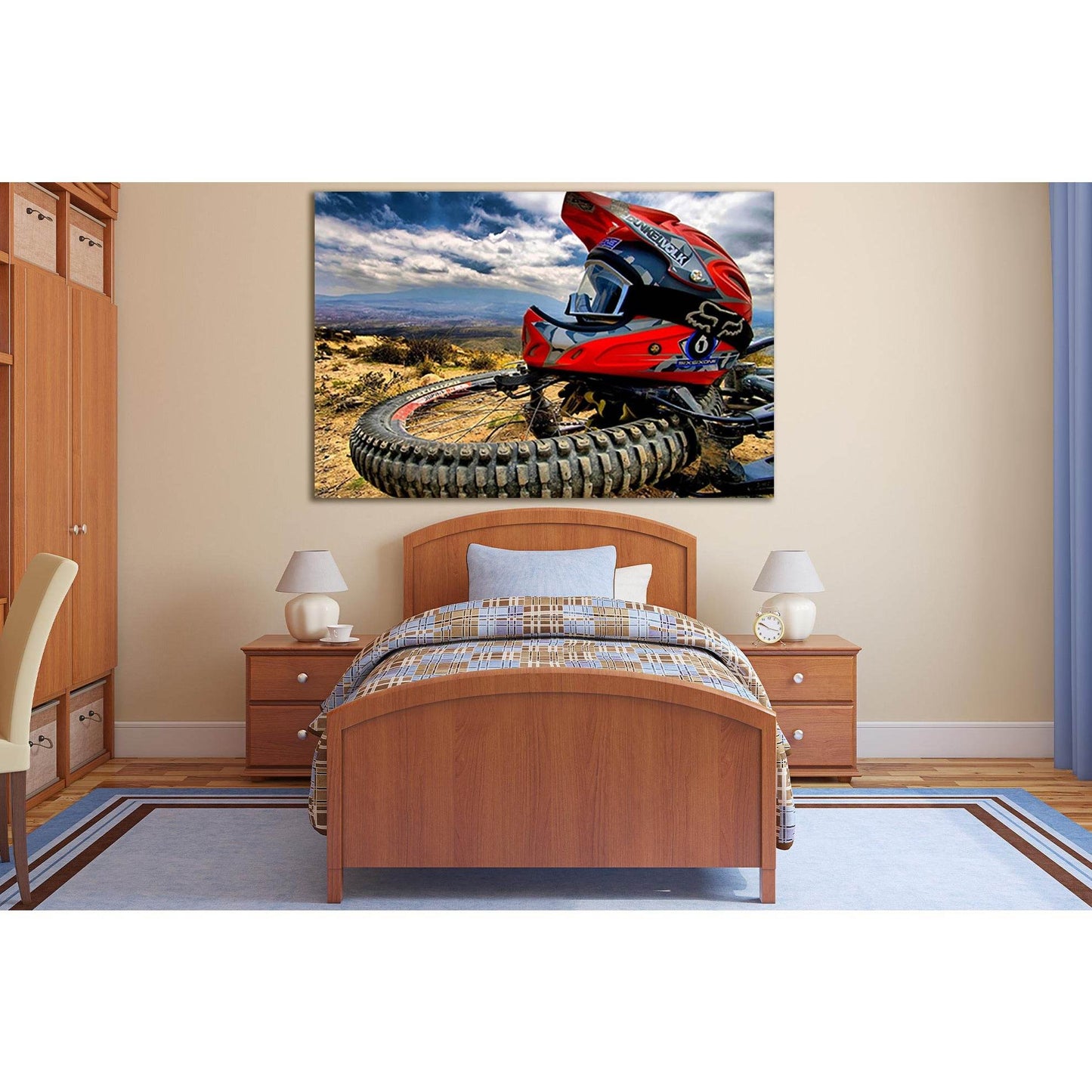 BMX Sport №SL935 Ready to Hang Canvas PrintCanvas art arrives ready to hang, with hanging accessories included and no additional framing required. Every canvas print is hand-crafted, made on-demand at our workshop and expertly stretched around 100% North