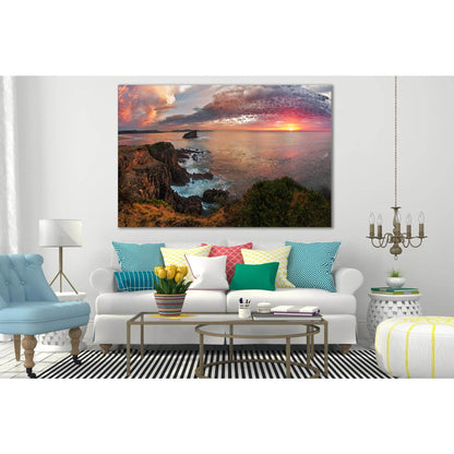 Sunsets Coast Colored Clouds №SL296 Ready to Hang Canvas PrintCanvas art arrives ready to hang, with hanging accessories included and no additional framing required. Every canvas print is hand-crafted, made on-demand at our workshop and expertly stretched