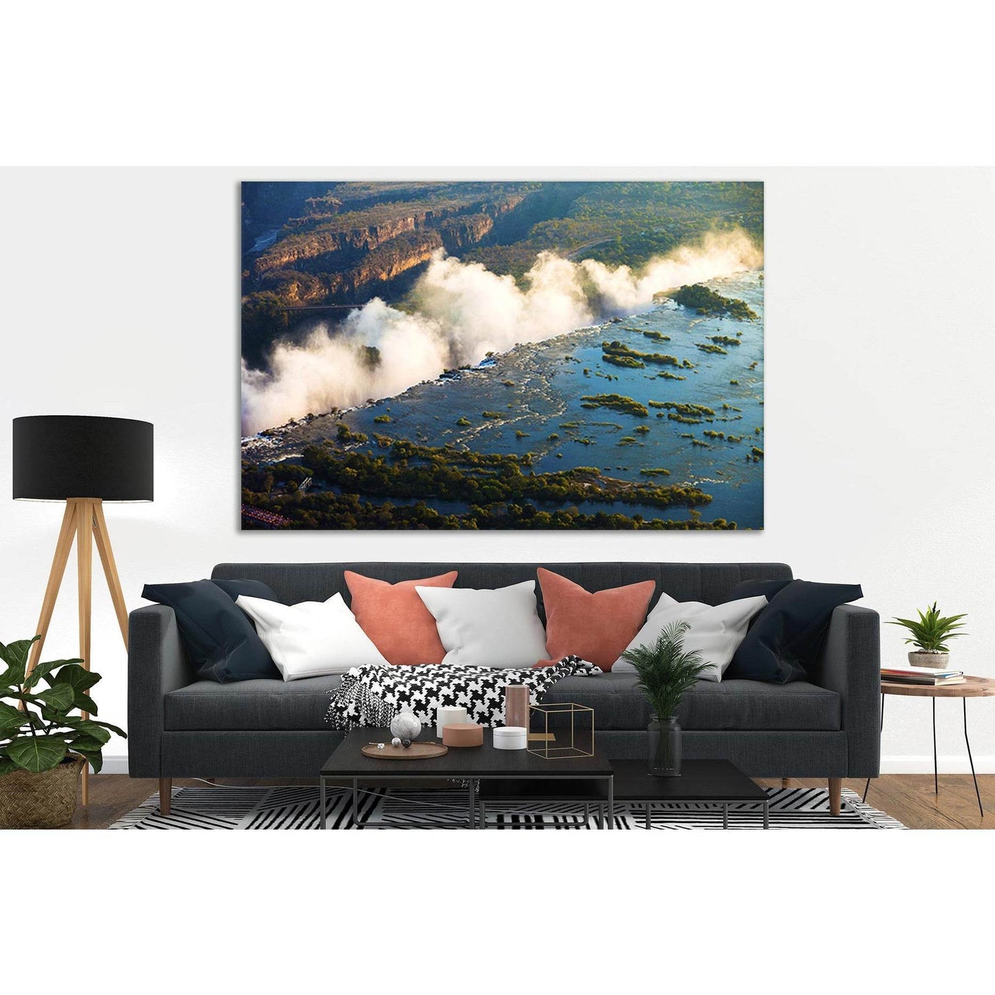 Rivers Zimbabwe Victoria Falls №SL490 Ready to Hang Canvas PrintCanvas art arrives ready to hang, with hanging accessories included and no additional framing required. Every canvas print is hand-crafted, made on-demand at our workshop and expertly stretch