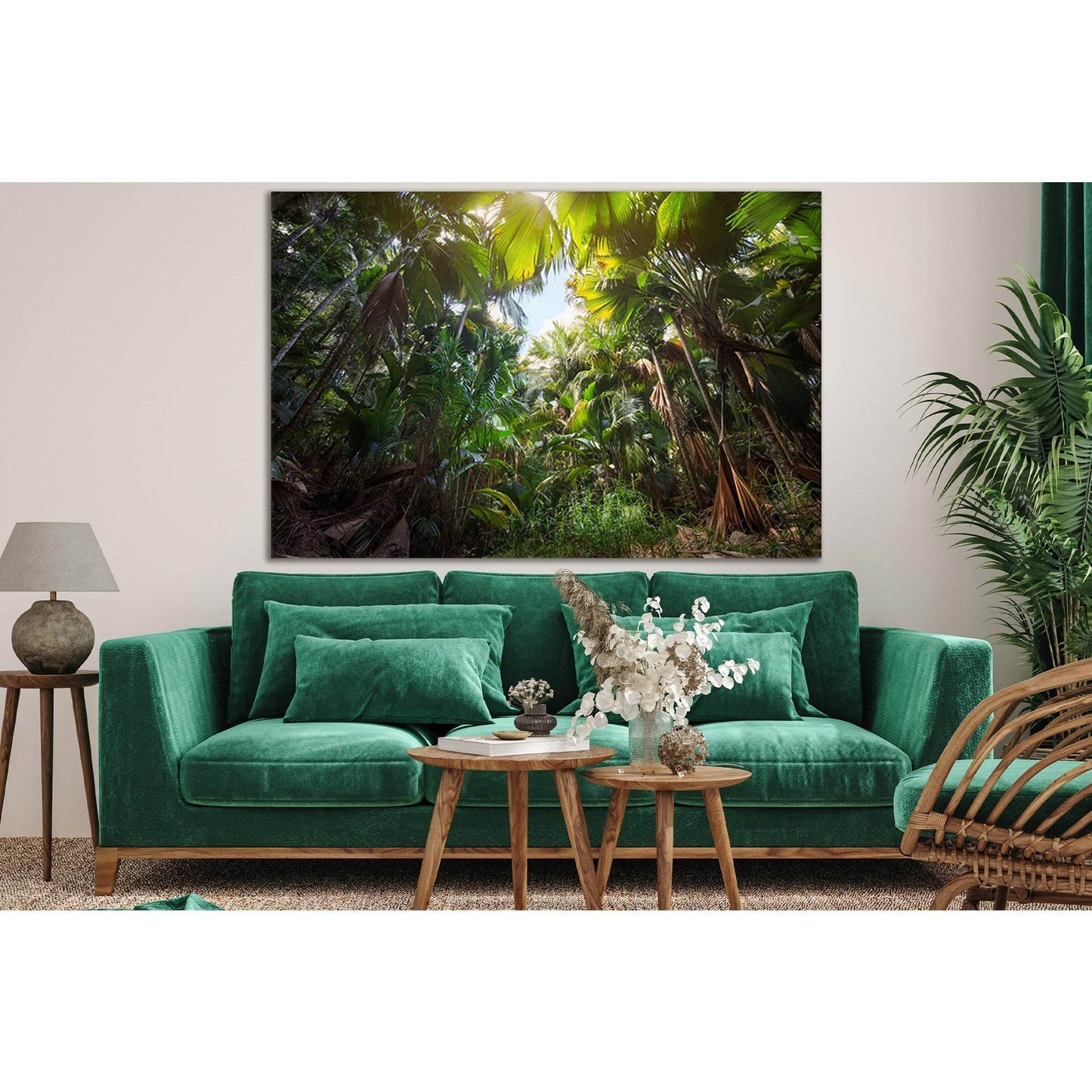 Green Jungle №SL826 Ready to Hang Canvas PrintCanvas art arrives ready to hang, with hanging accessories included and no additional framing required. Every canvas print is hand-crafted, made on-demand at our workshop and expertly stretched around 100% Nor