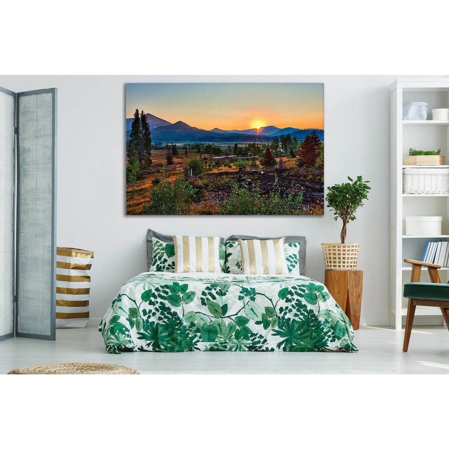 Sunrise Over Mountains №SL258 Ready to Hang Canvas PrintCanvas art arrives ready to hang, with hanging accessories included and no additional framing required. Every canvas print is hand-crafted, made on-demand at our workshop and expertly stretched aroun