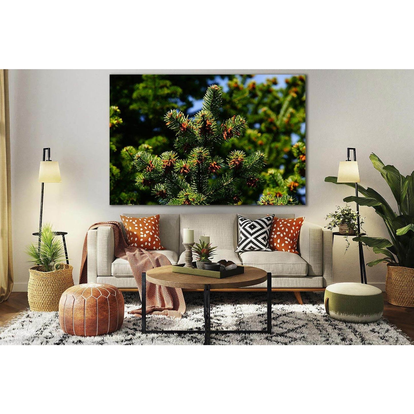 Twigs Of Pine Nearby №SL822 Ready to Hang Canvas PrintCanvas art arrives ready to hang, with hanging accessories included and no additional framing required. Every canvas print is hand-crafted, made on-demand at our workshop and expertly stretched around