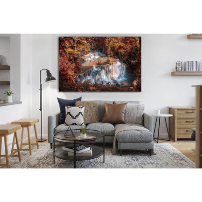 Huai Mae Kamin Waterfall №SL481 Ready to Hang Canvas PrintCanvas art arrives ready to hang, with hanging accessories included and no additional framing required. Every canvas print is hand-crafted, made on-demand at our workshop and expertly stretched aro