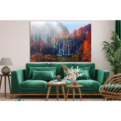 Foggy Waterfall In Plitvice Lakes №SL660 Ready to Hang Canvas PrintCanvas art arrives ready to hang, with hanging accessories included and no additional framing required. Every canvas print is hand-crafted, made on-demand at our workshop and expertly stre