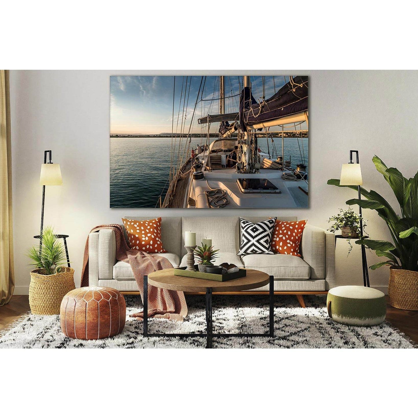 Yacht In The Sea №SL786 Ready to Hang Canvas PrintCanvas art arrives ready to hang, with hanging accessories included and no additional framing required. Every canvas print is hand-crafted, made on-demand at our workshop and expertly stretched around 100%