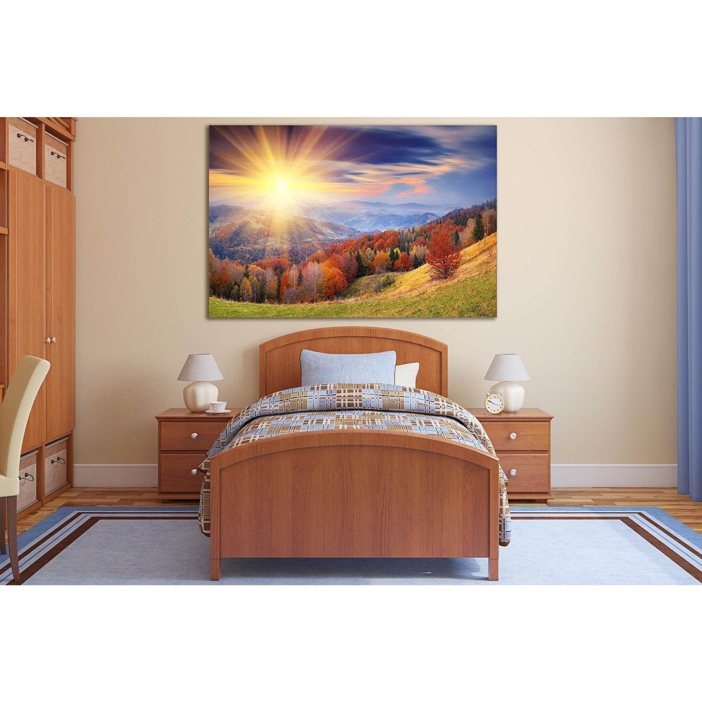 Mountain Forest At Sunset №SL248 Ready to Hang Canvas PrintCanvas art arrives ready to hang, with hanging accessories included and no additional framing required. Every canvas print is hand-crafted, made on-demand at our workshop and expertly stretched ar