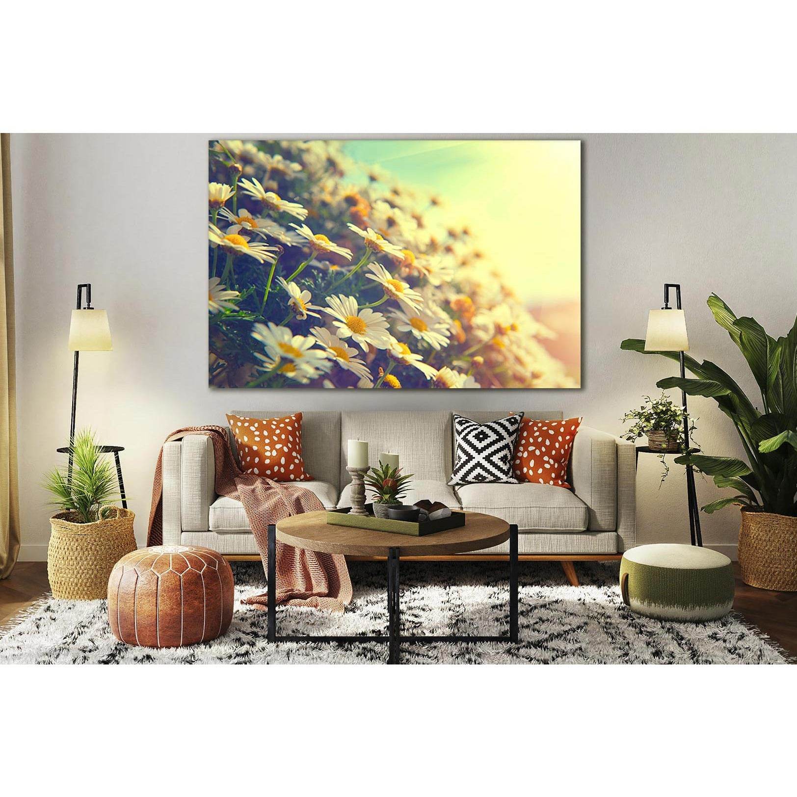 Spring Daisy Flowers №SL704 Ready to Hang Canvas PrintCanvas art arrives ready to hang, with hanging accessories included and no additional framing required. Every canvas print is hand-crafted, made on-demand at our workshop and expertly stretched around