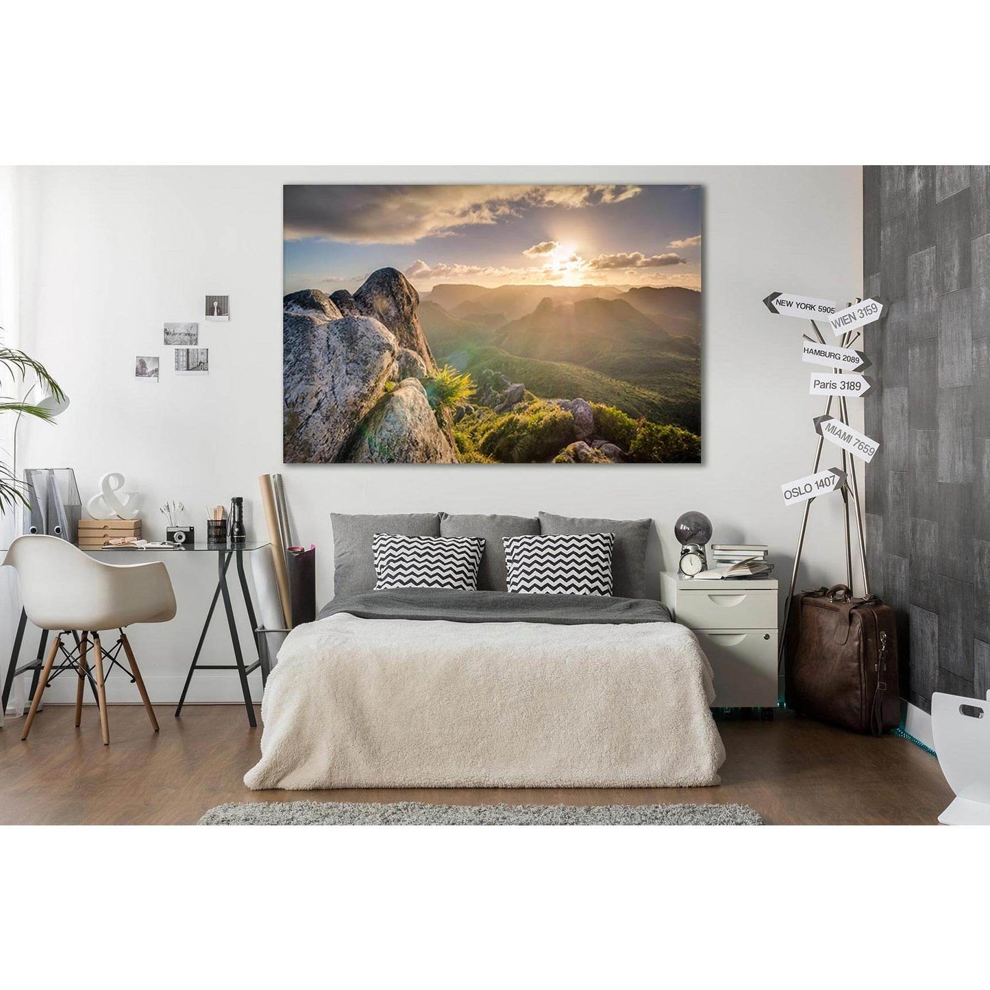 Green Mountain Landscape Dawn №SL263 Ready to Hang Canvas PrintCanvas art arrives ready to hang, with hanging accessories included and no additional framing required. Every canvas print is hand-crafted, made on-demand at our workshop and expertly stretche