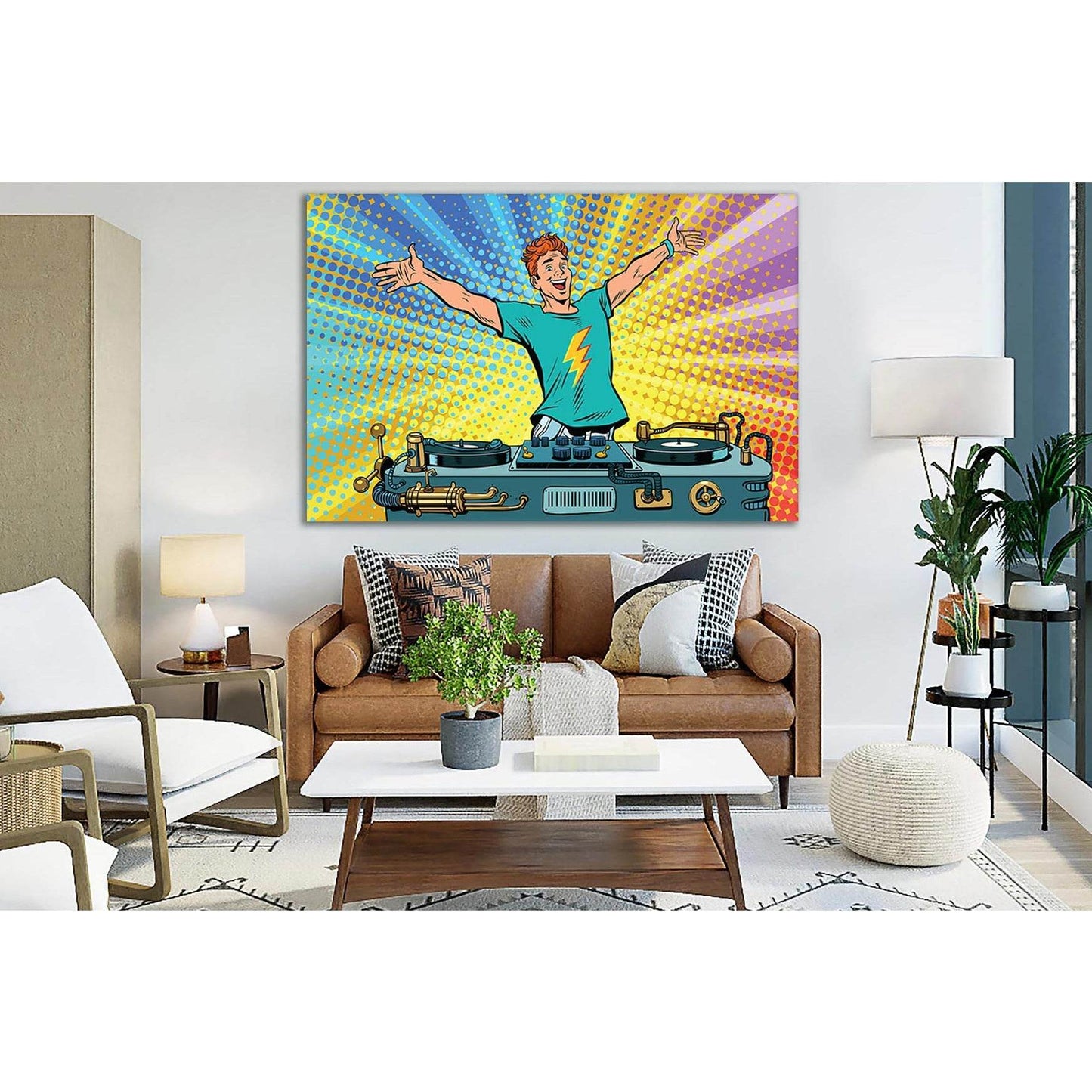 Dj On Club Party Pop Art №SL553 Ready to Hang Canvas PrintCanvas art arrives ready to hang, with hanging accessories included and no additional framing required. Every canvas print is hand-crafted, made on-demand at our workshop and expertly stretched aro