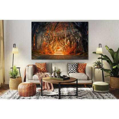 Road In Autumn Trees №SL644 Ready to Hang Canvas PrintCanvas art arrives ready to hang, with hanging accessories included and no additional framing required. Every canvas print is hand-crafted, made on-demand at our workshop and expertly stretched around