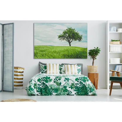 Tree In Green Wheat Field №SL519 Ready to Hang Canvas PrintCanvas art arrives ready to hang, with hanging accessories included and no additional framing required. Every canvas print is hand-crafted, made on-demand at our workshop and expertly stretched ar