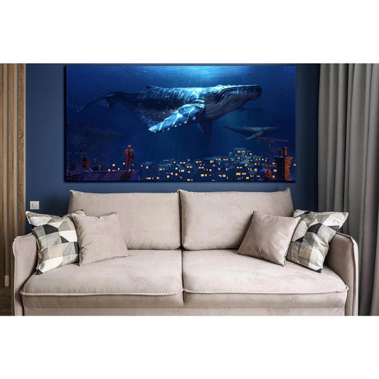 Fantasy Whale №SL1273 Ready to Hang Canvas PrintCanvas art arrives ready to hang, with hanging accessories included and no additional framing required. Every canvas print is hand-crafted, made on-demand at our workshop and expertly stretched around 100% N