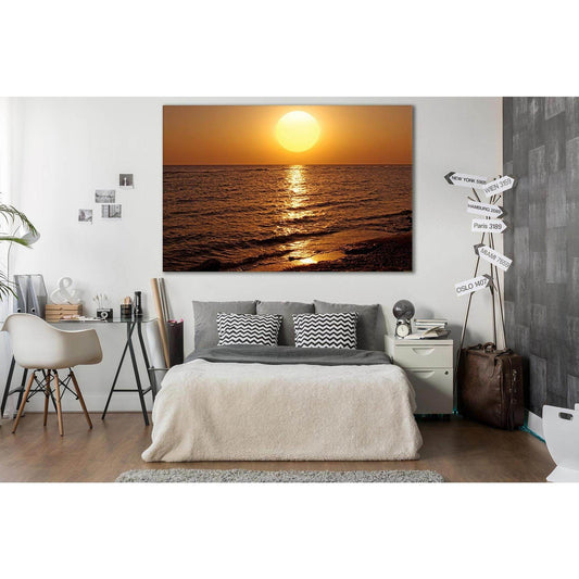 Sunset Over Sea №SL253 Ready to Hang Canvas PrintCanvas art arrives ready to hang, with hanging accessories included and no additional framing required. Every canvas print is hand-crafted, made on-demand at our workshop and expertly stretched around 100%