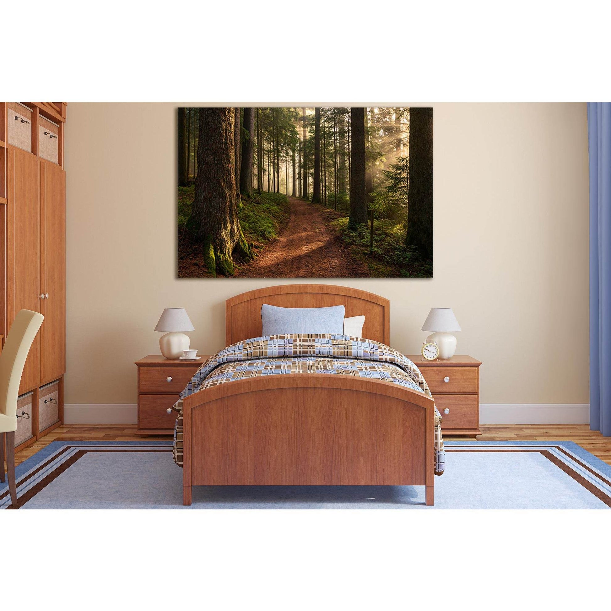 Road In The Forest №SL823 Ready to Hang Canvas PrintCanvas art arrives ready to hang, with hanging accessories included and no additional framing required. Every canvas print is hand-crafted, made on-demand at our workshop and expertly stretched around 10