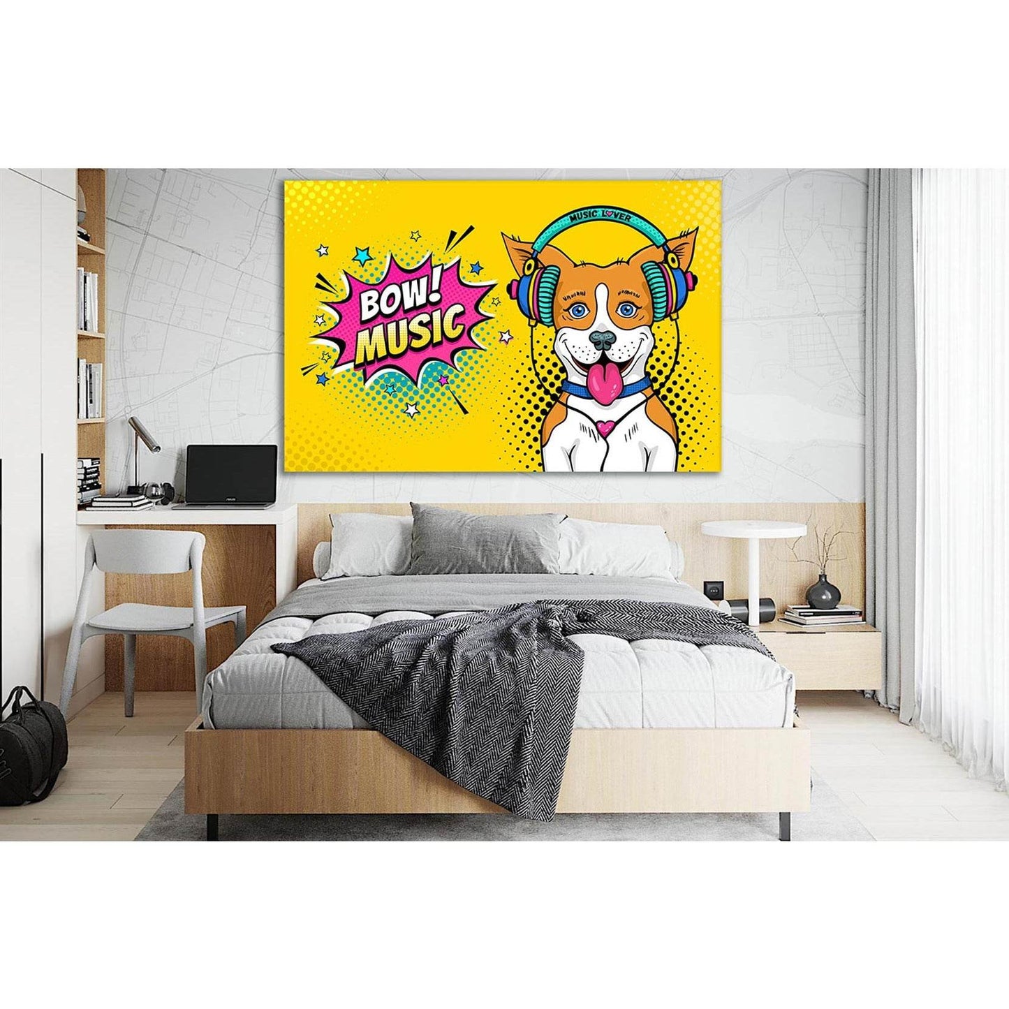 Happy Surprised Dog Pop Art №SL551 Ready to Hang Canvas PrintCanvas art arrives ready to hang, with hanging accessories included and no additional framing required. Every canvas print is hand-crafted, made on-demand at our workshop and expertly stretched