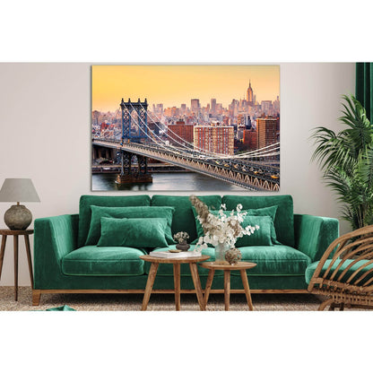 Brooklyn Bridge New York Manhattan №SL1095 Ready to Hang Canvas PrintCanvas art arrives ready to hang, with hanging accessories included and no additional framing required. Every canvas print is hand-crafted, made on-demand at our workshop and expertly st