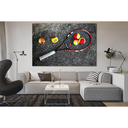 Tennis Racket With Balls №SL908 Ready to Hang Canvas PrintCanvas art arrives ready to hang, with hanging accessories included and no additional framing required. Every canvas print is hand-crafted, made on-demand at our workshop and expertly stretched aro