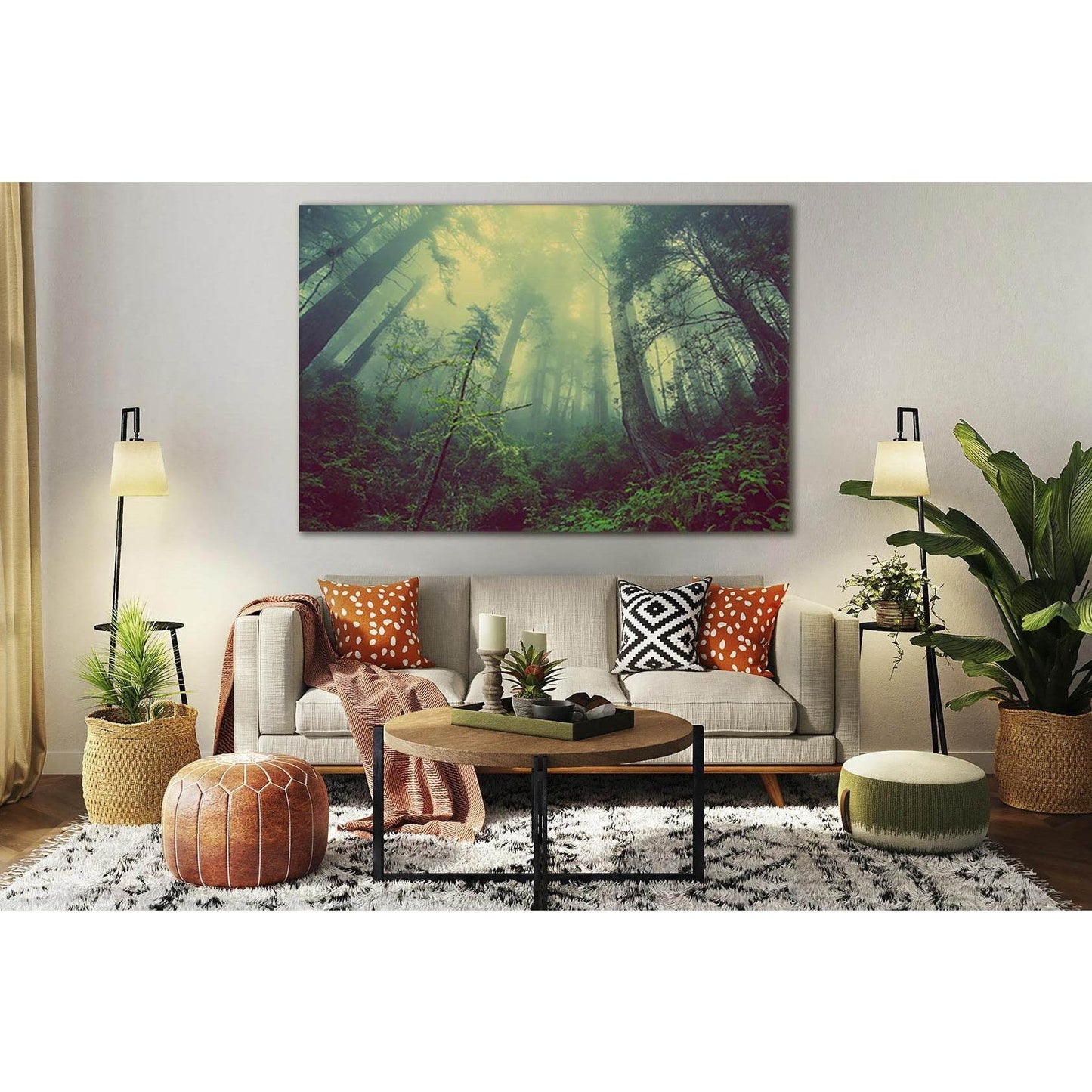 Forest Trees In The Fog №SL514 Ready to Hang Canvas PrintCanvas art arrives ready to hang, with hanging accessories included and no additional framing required. Every canvas print is hand-crafted, made on-demand at our workshop and expertly stretched arou