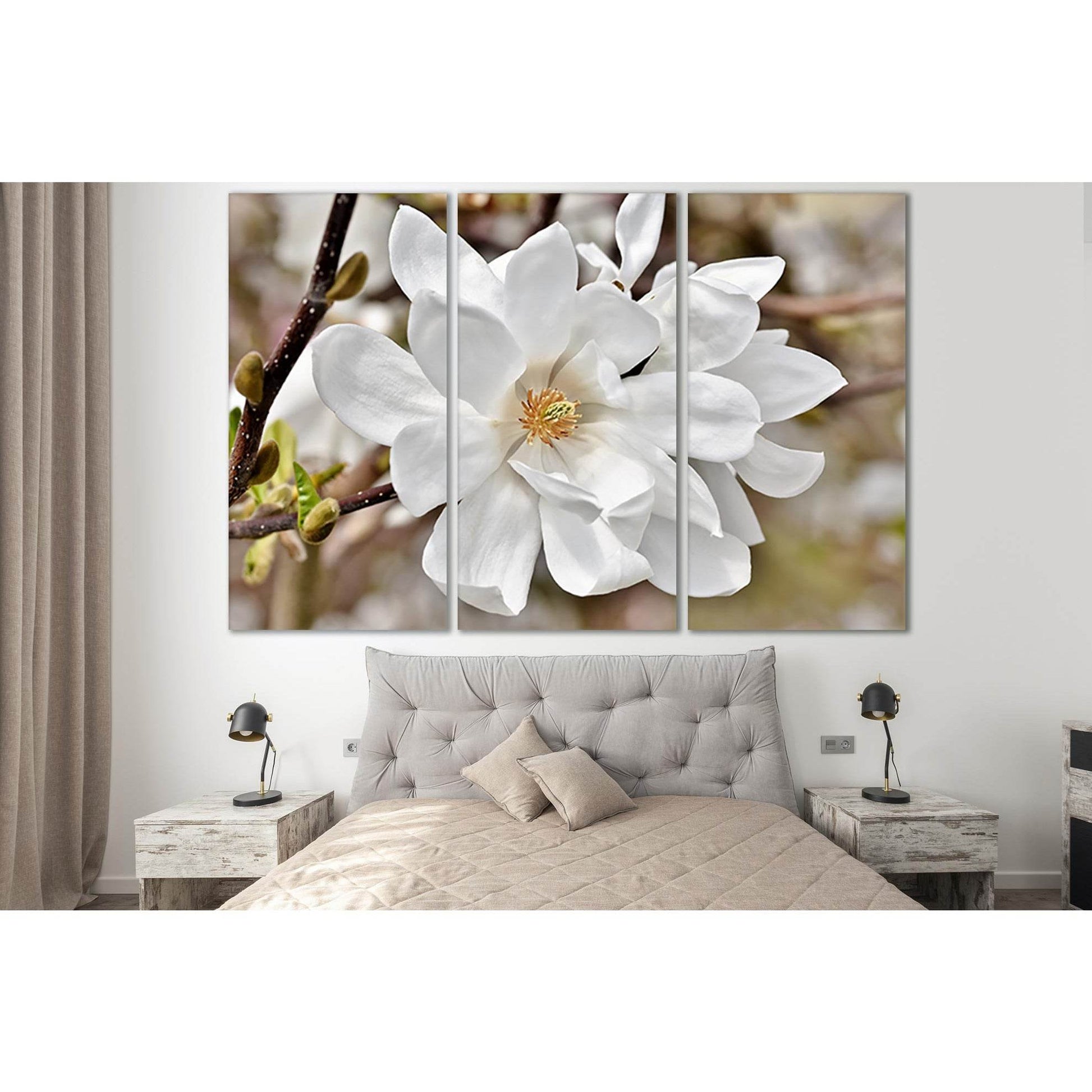 Blooming Magnolia №SL497 Ready to Hang Canvas PrintCanvas art arrives ready to hang, with hanging accessories included and no additional framing required. Every canvas print is hand-crafted, made on-demand at our workshop and expertly stretched around 100