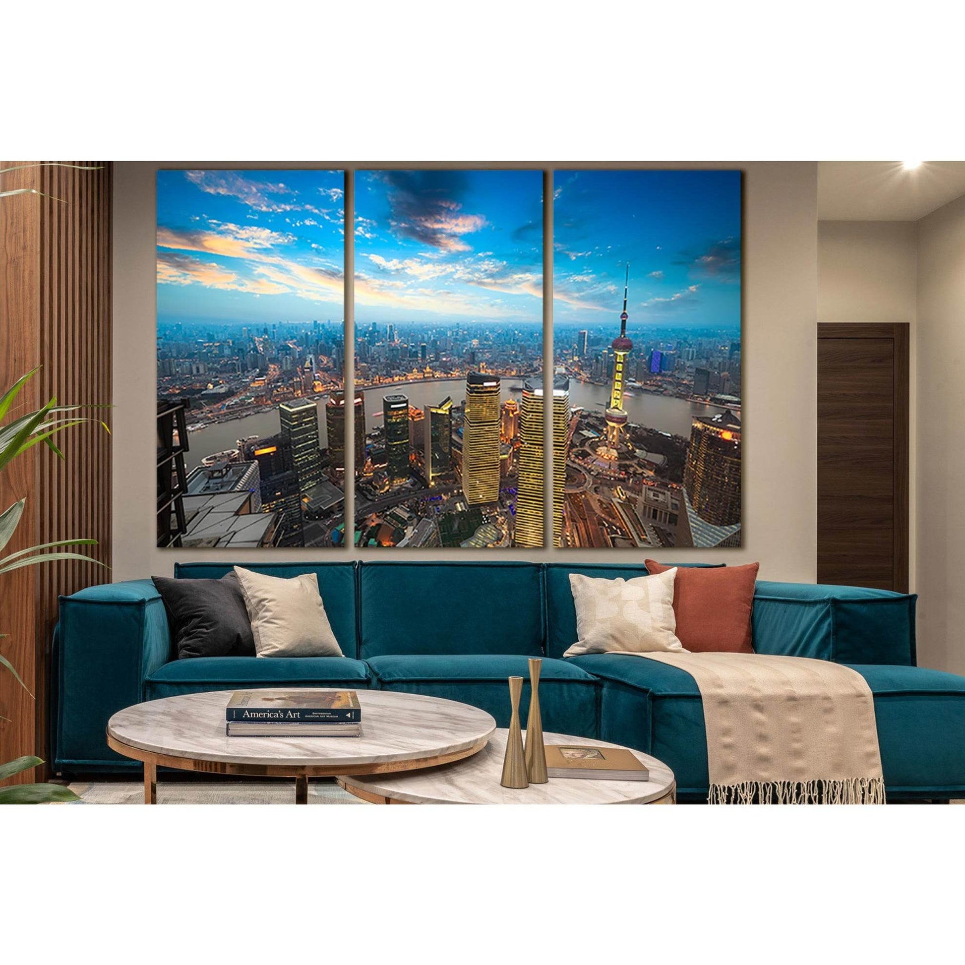 Cityscape Shanghai China №SL1461 Ready to Hang Canvas Print