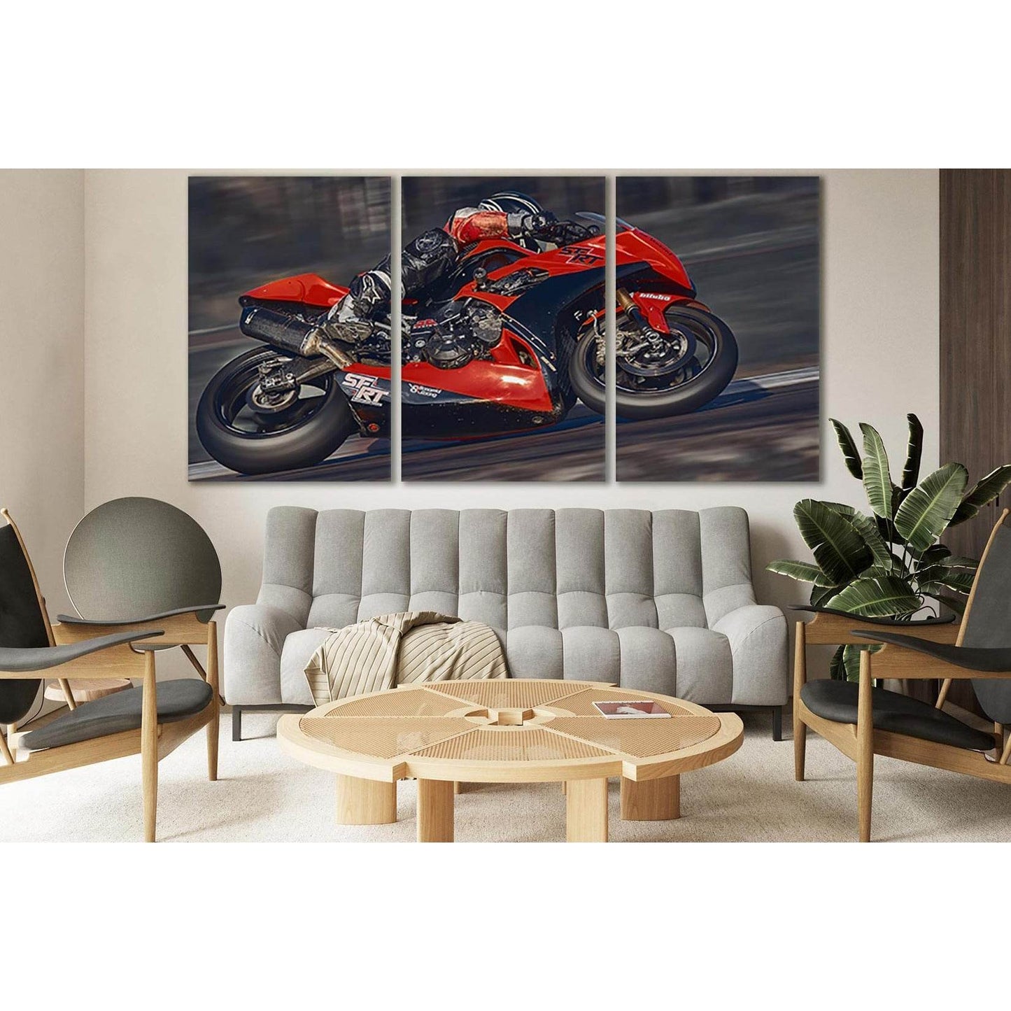 Motorcycle Moving Very Fast №SL765 Ready to Hang Canvas PrintCanvas art arrives ready to hang, with hanging accessories included and no additional framing required. Every canvas print is hand-crafted, made on-demand at our workshop and expertly stretched