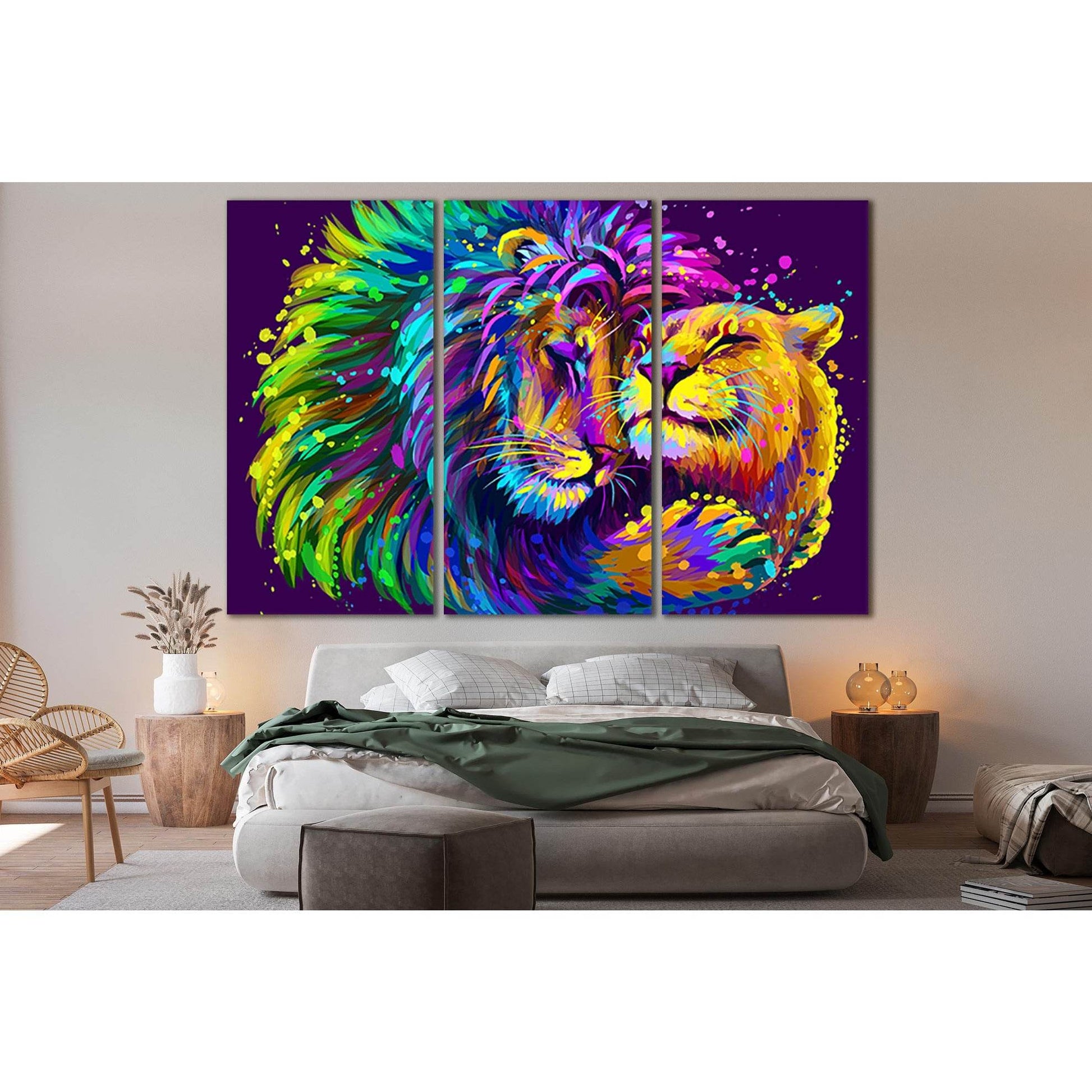 Lion Embracing Lioness №SL552 Ready to Hang Canvas PrintCanvas art arrives ready to hang, with hanging accessories included and no additional framing required. Every canvas print is hand-crafted, made on-demand at our workshop and expertly stretched aroun