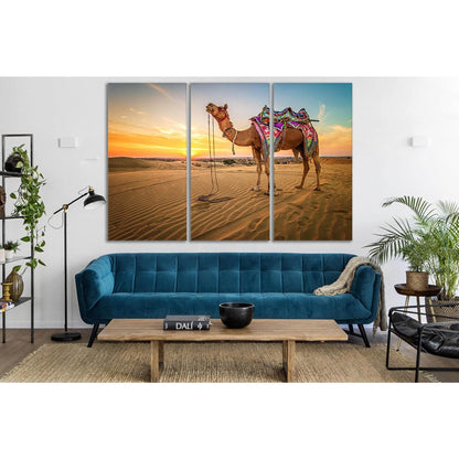 Camel In The Desert During Sunset №SL227 Ready to Hang Canvas PrintCanvas art arrives ready to hang, with hanging accessories included and no additional framing required. Every canvas print is hand-crafted, made on-demand at our workshop and expertly stre