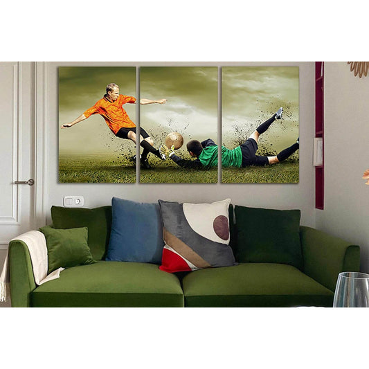 Football Colorful Moment №SL915 Ready to Hang Canvas PrintCanvas art arrives ready to hang, with hanging accessories included and no additional framing required. Every canvas print is hand-crafted, made on-demand at our workshop and expertly stretched aro