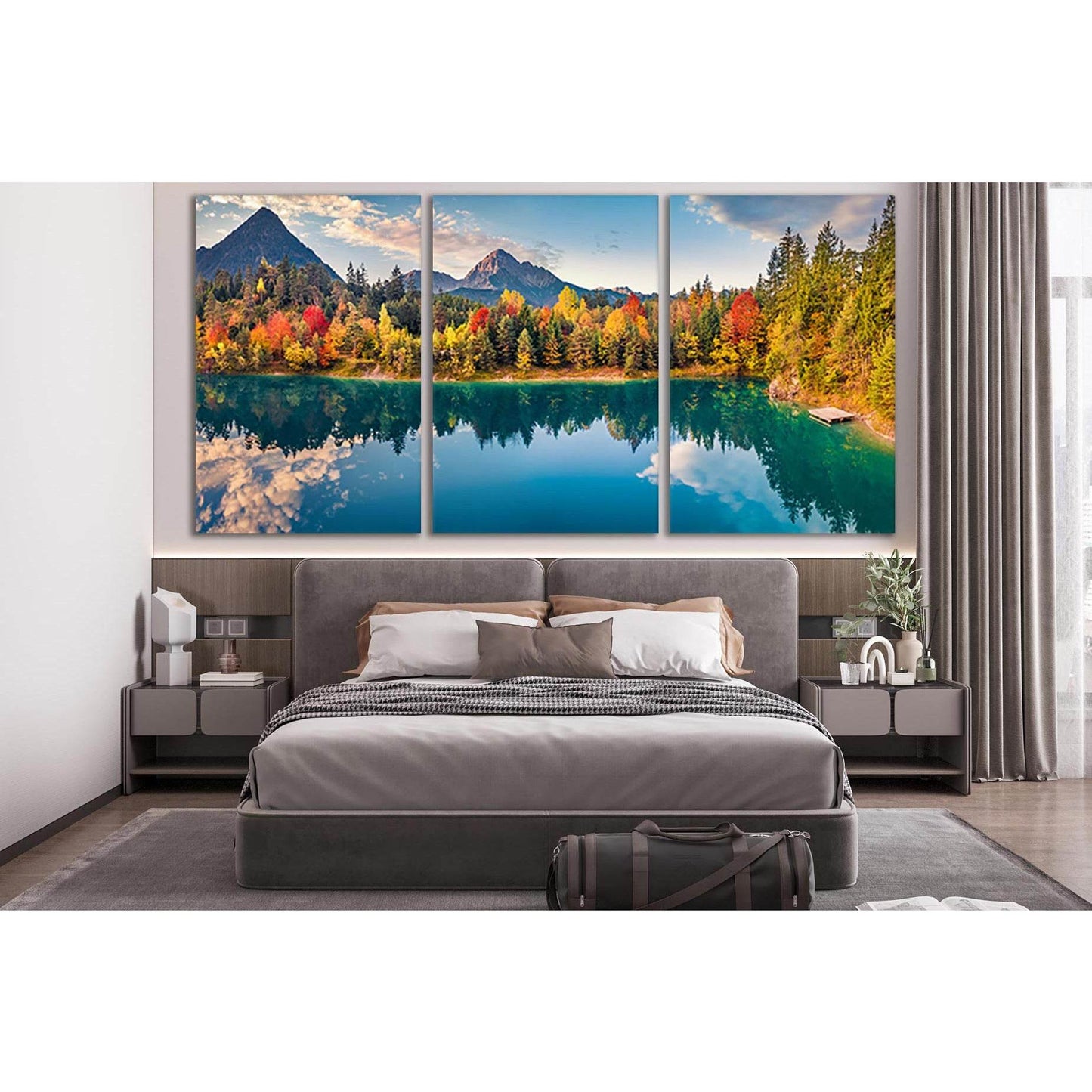 Astonishing Autumn Scene Austrian Alps №SL651 Ready to Hang Canvas PrintCanvas art arrives ready to hang, with hanging accessories included and no additional framing required. Every canvas print is hand-crafted, made on-demand at our workshop and expertly