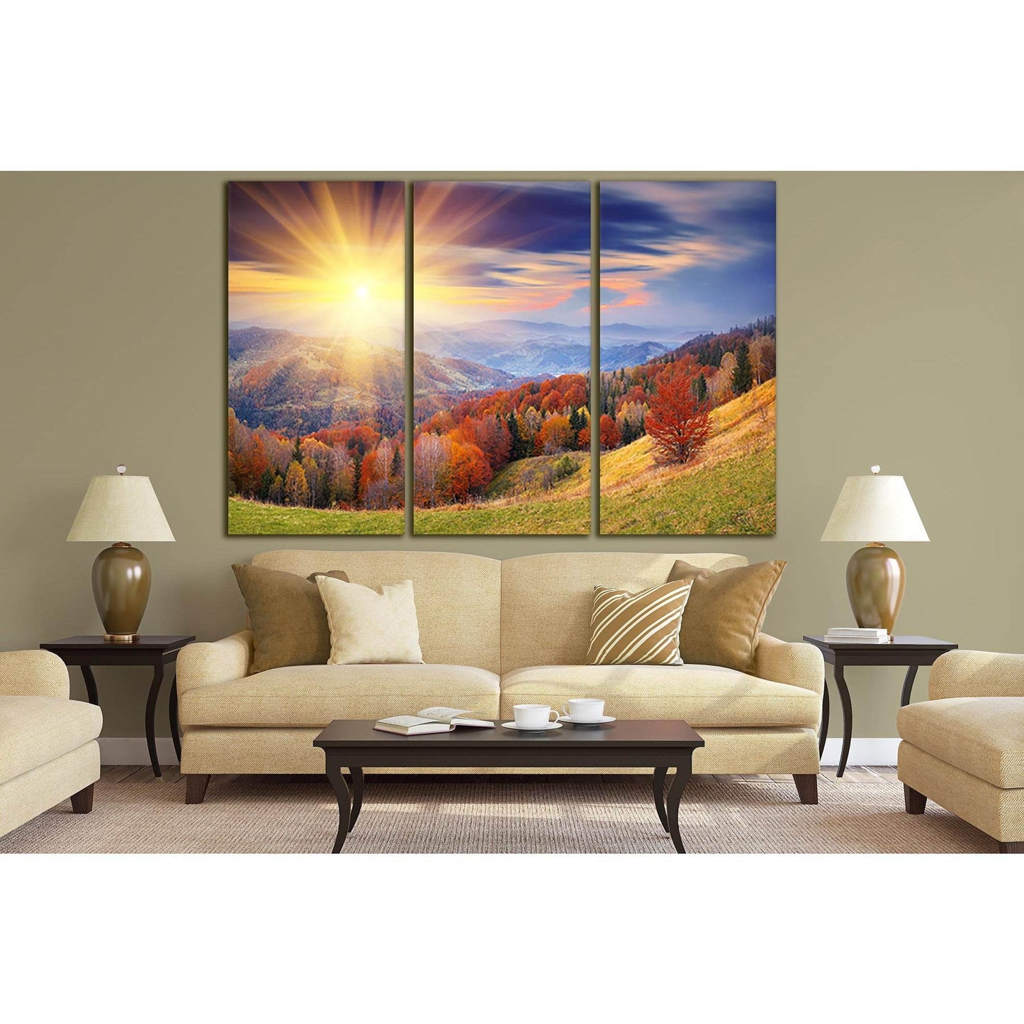 Mountain Forest At Sunset №SL248 Ready to Hang Canvas PrintCanvas art arrives ready to hang, with hanging accessories included and no additional framing required. Every canvas print is hand-crafted, made on-demand at our workshop and expertly stretched ar