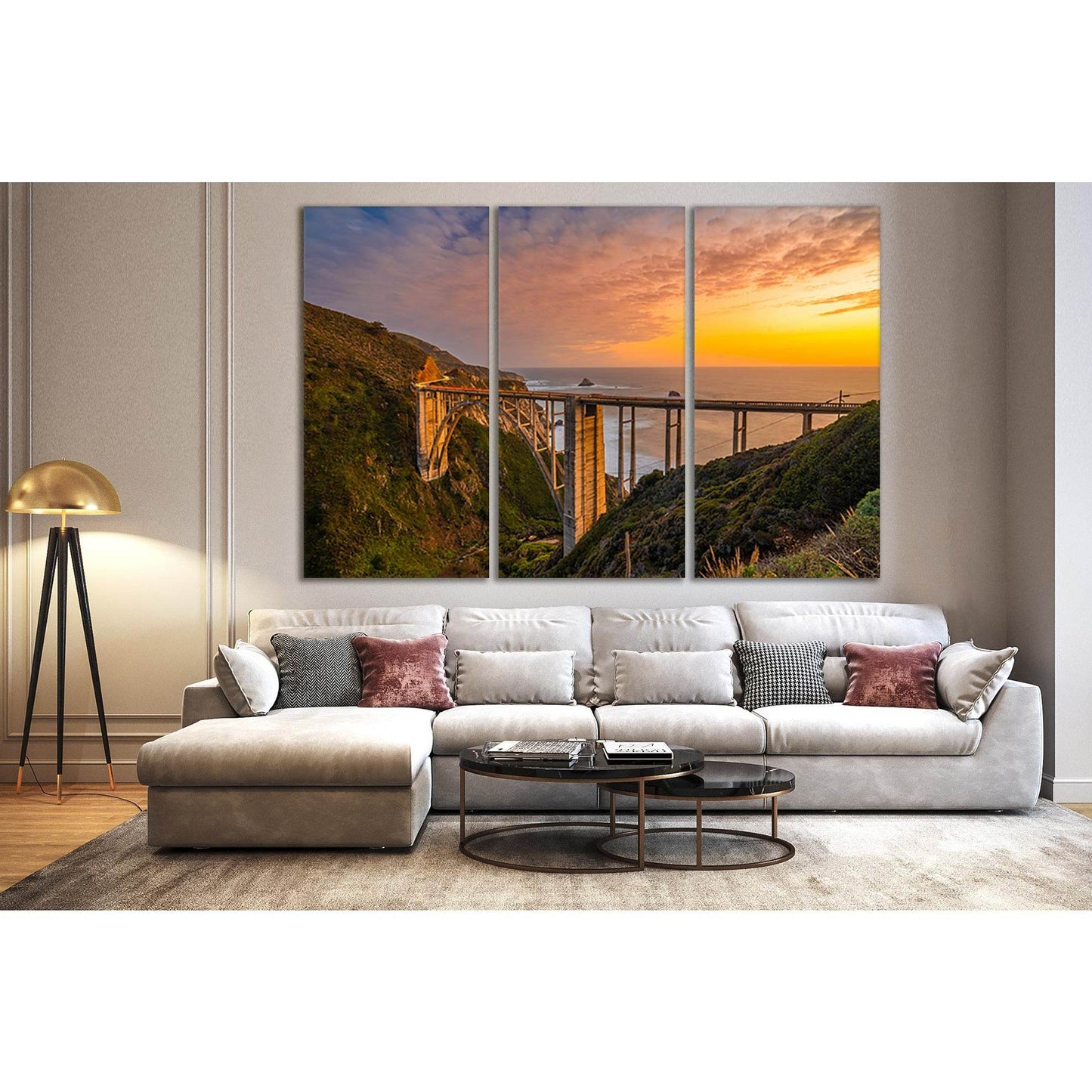 Bixby Creek Bridge At Sunset №SL214 Ready to Hang Canvas PrintCanvas art arrives ready to hang, with hanging accessories included and no additional framing required. Every canvas print is hand-crafted, made on-demand at our workshop and expertly stretched