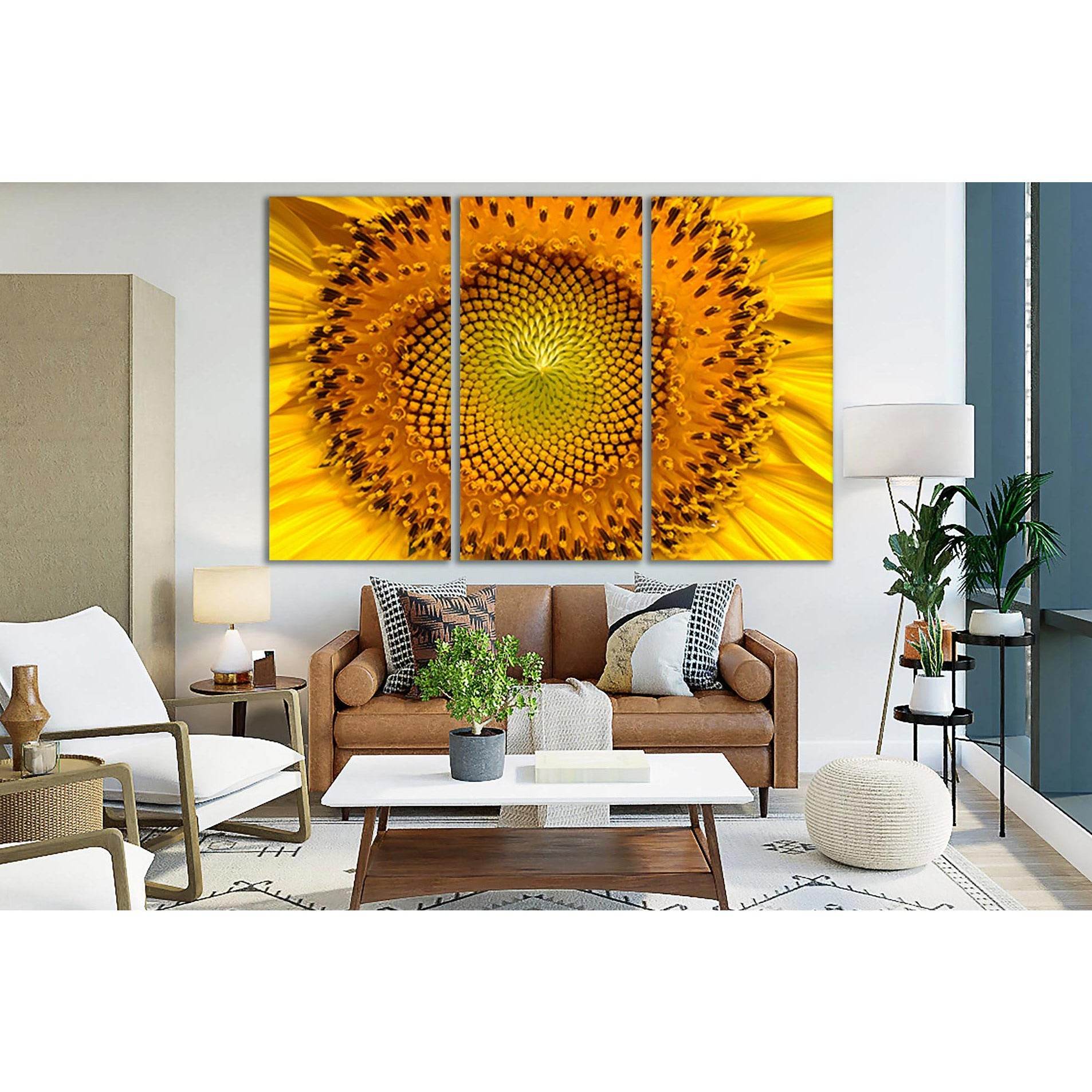 Beautiful Sunflower Close Up №SL732 Ready to Hang Canvas PrintCanvas art arrives ready to hang, with hanging accessories included and no additional framing required. Every canvas print is hand-crafted, made on-demand at our workshop and expertly stretched