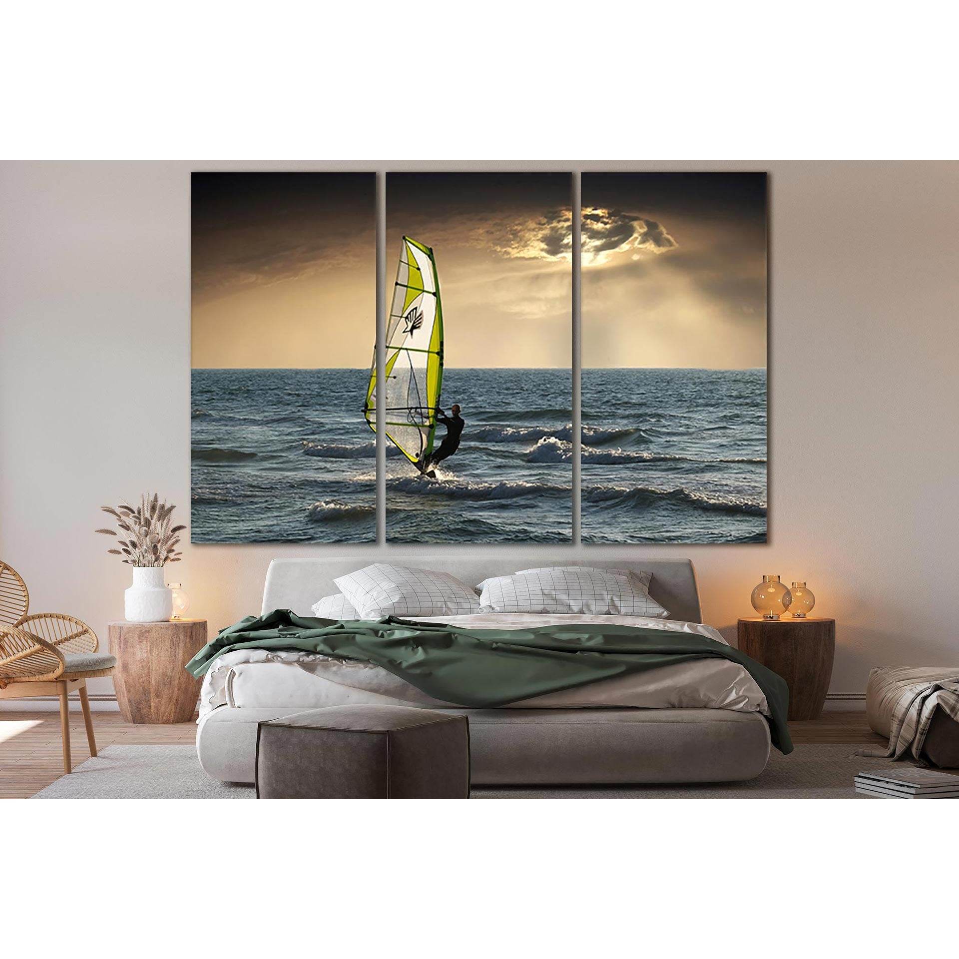 Windsurfing In The Ocean №SL914 Ready to Hang Canvas PrintCanvas art arrives ready to hang, with hanging accessories included and no additional framing required. Every canvas print is hand-crafted, made on-demand at our workshop and expertly stretched aro