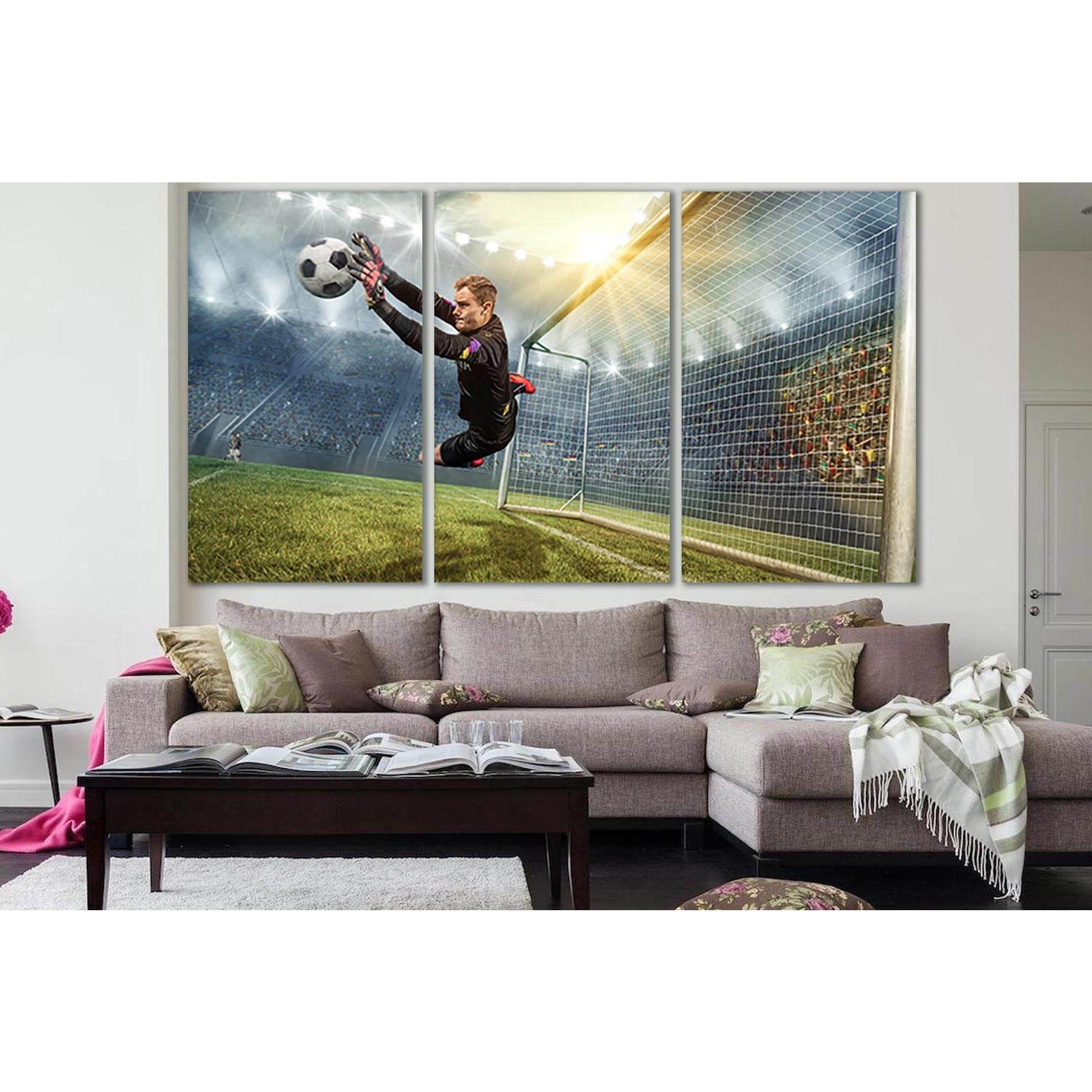 Goalkeeper Catching A Soccer Ball №SL926 Ready to Hang Canvas PrintCanvas art arrives ready to hang, with hanging accessories included and no additional framing required. Every canvas print is hand-crafted, made on-demand at our workshop and expertly stre