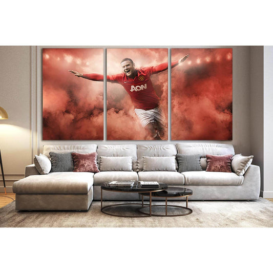 Wayne Rooney Footballer In Red Smoke №SL932 Ready to Hang Canvas PrintCanvas art arrives ready to hang, with hanging accessories included and no additional framing required. Every canvas print is hand-crafted, made on-demand at our workshop and expertly s