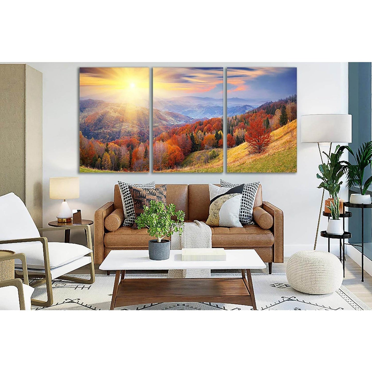 Sunset In The Autumn Mountains №SL624 Ready to Hang Canvas PrintCanvas art arrives ready to hang, with hanging accessories included and no additional framing required. Every canvas print is hand-crafted, made on-demand at our workshop and expertly stretch