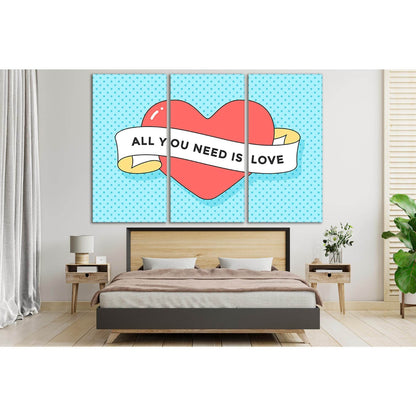 All You Need Is Love Pop Art №SL550 Ready to Hang Canvas PrintCanvas art arrives ready to hang, with hanging accessories included and no additional framing required. Every canvas print is hand-crafted, made on-demand at our workshop and expertly stretched