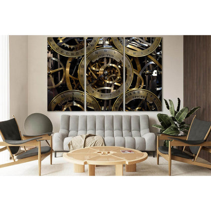 Clock Movement №SL787 Ready to Hang Canvas PrintCanvas art arrives ready to hang, with hanging accessories included and no additional framing required. Every canvas print is hand-crafted, made on-demand at our workshop and expertly stretched around 100% N