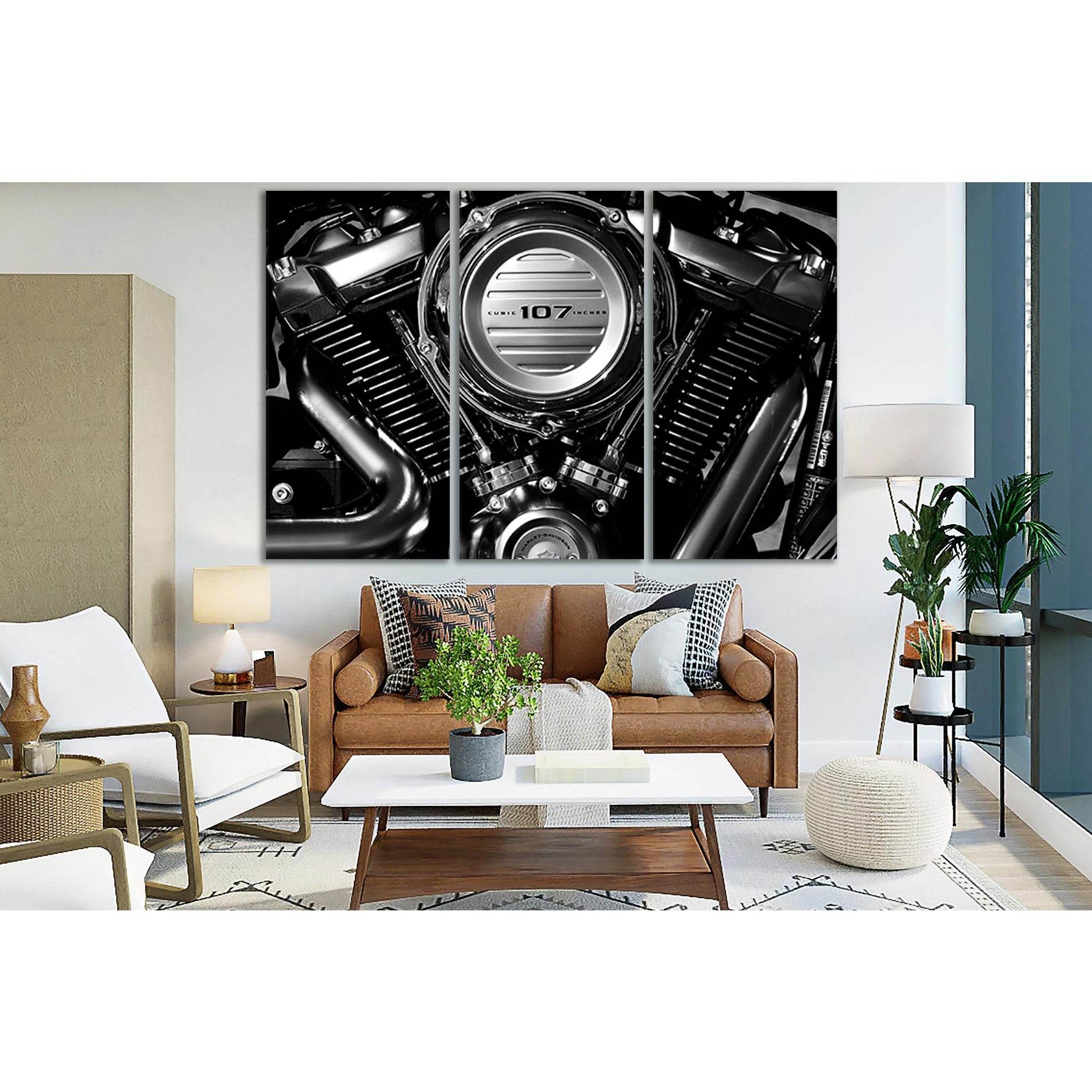 Harley Davidson Massive Engine №SL753 Ready to Hang Canvas PrintCanvas art arrives ready to hang, with hanging accessories included and no additional framing required. Every canvas print is hand-crafted, made on-demand at our workshop and expertly stretch