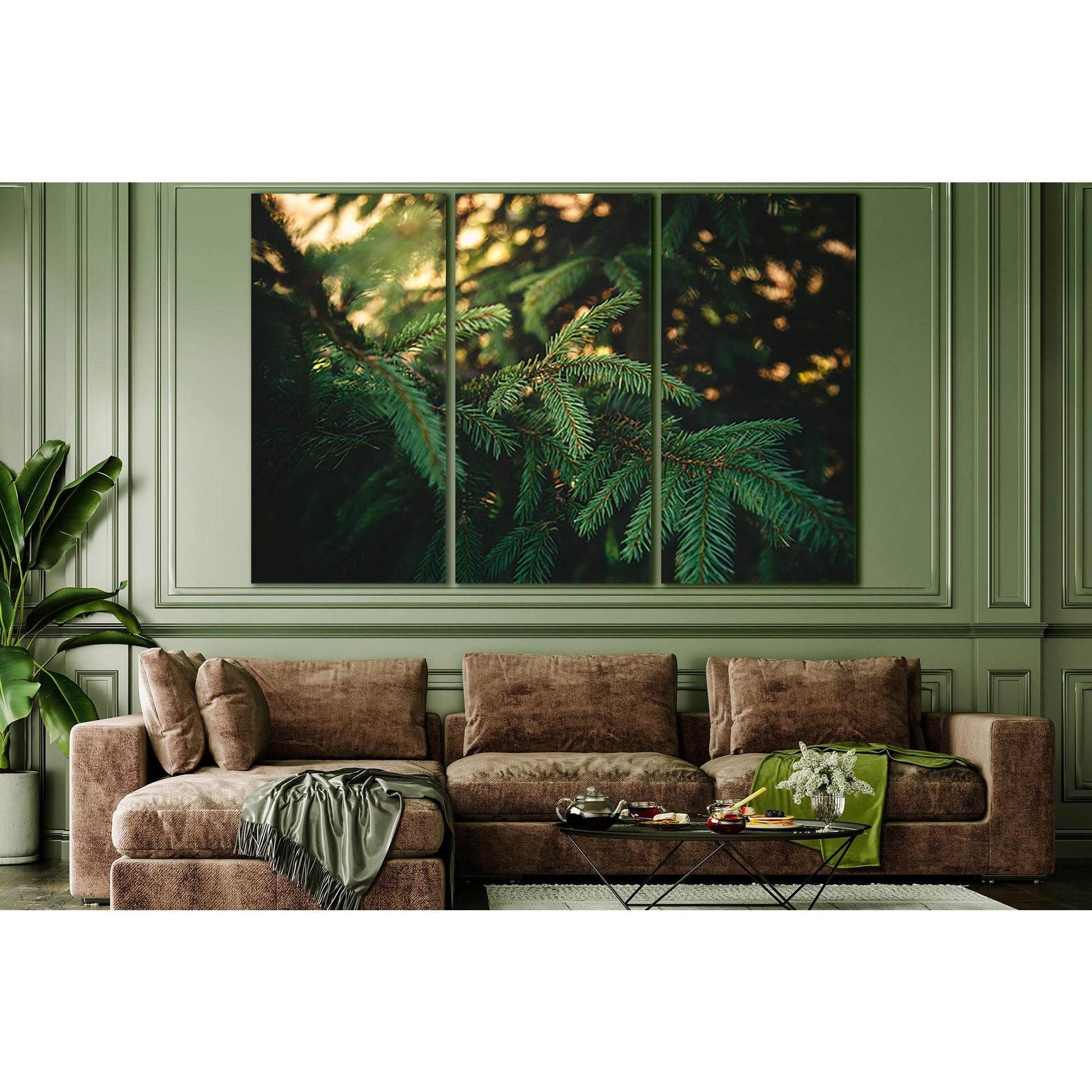 Green Branches Fir Tree №SL819 Ready to Hang Canvas PrintCanvas art arrives ready to hang, with hanging accessories included and no additional framing required. Every canvas print is hand-crafted, made on-demand at our workshop and expertly stretched arou