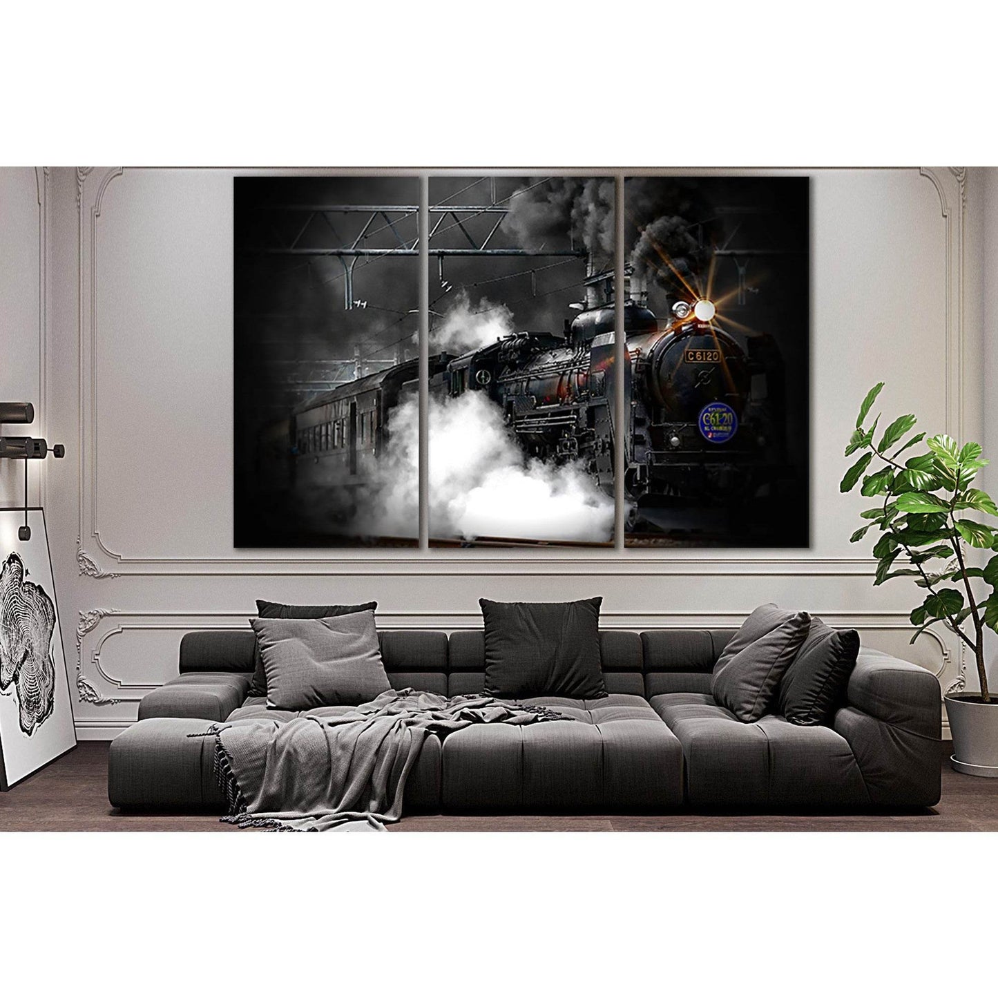 Old Steam Train №SL750 Ready to Hang Canvas PrintCanvas art arrives ready to hang, with hanging accessories included and no additional framing required. Every canvas print is hand-crafted, made on-demand at our workshop and expertly stretched around 100%