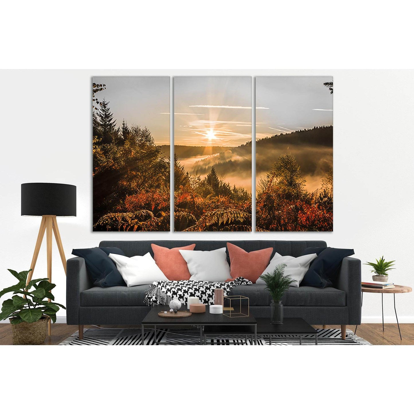 Sunrise Fog And Autumn Forest №SL269 Ready to Hang Canvas PrintCanvas art arrives ready to hang, with hanging accessories included and no additional framing required. Every canvas print is hand-crafted, made on-demand at our workshop and expertly stretche