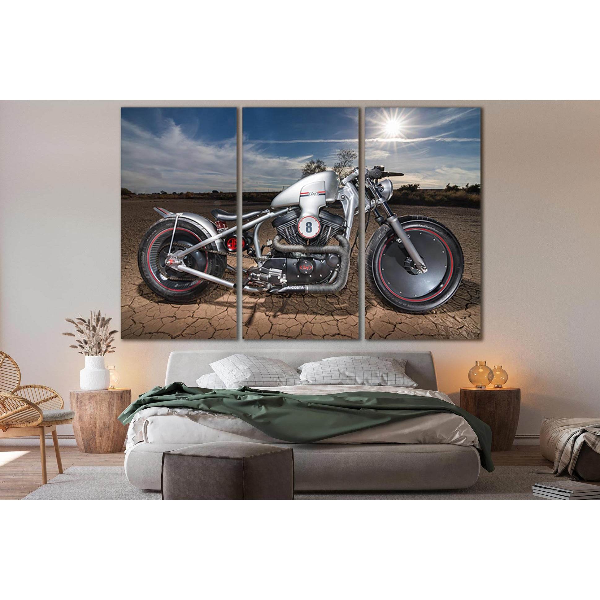 Harley Davidson In The Desert №SL921 Ready to Hang Canvas PrintCanvas art arrives ready to hang, with hanging accessories included and no additional framing required. Every canvas print is hand-crafted, made on-demand at our workshop and expertly stretche