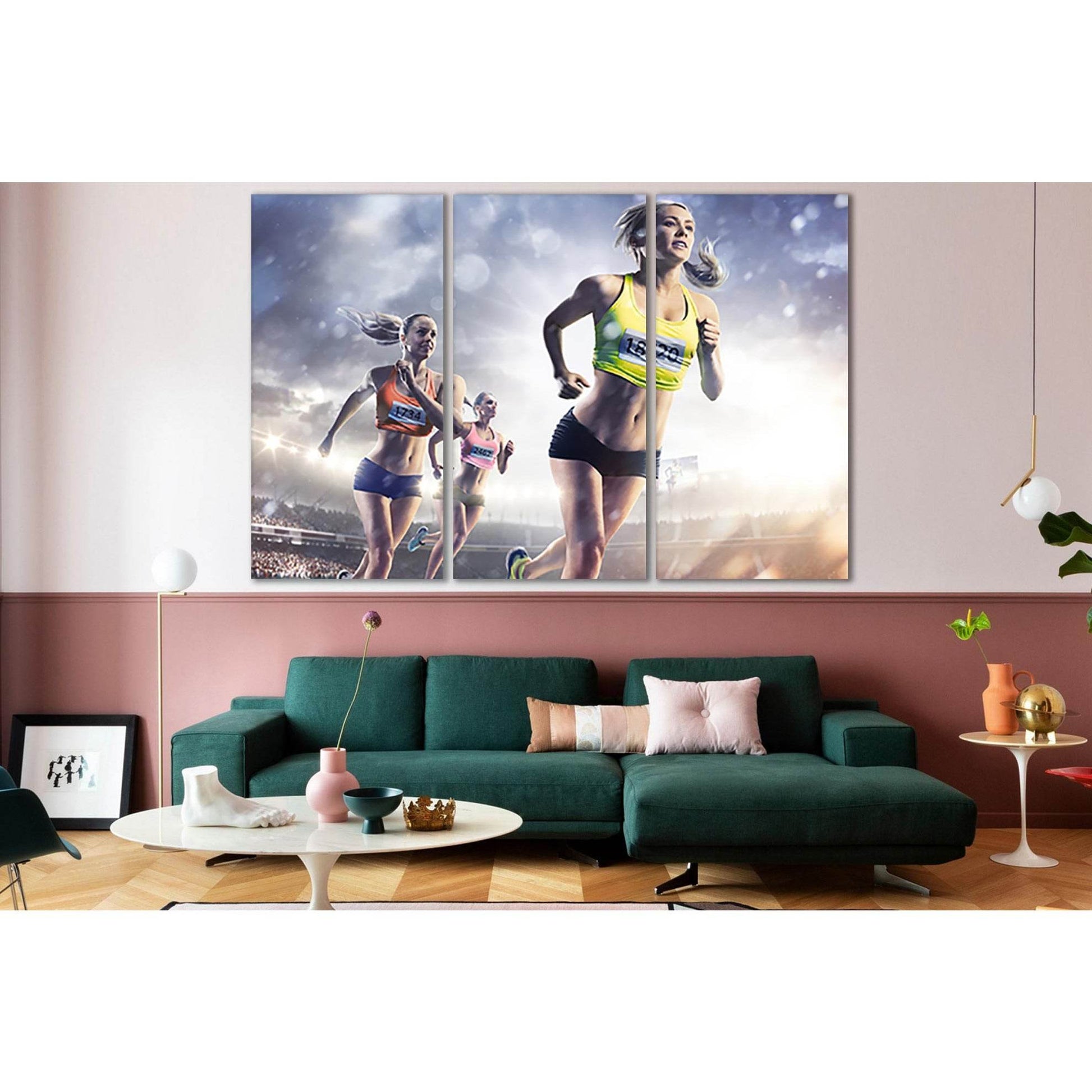 Womens Athletics Competition №SL898 Ready to Hang Canvas PrintCanvas art arrives ready to hang, with hanging accessories included and no additional framing required. Every canvas print is hand-crafted, made on-demand at our workshop and expertly stretched